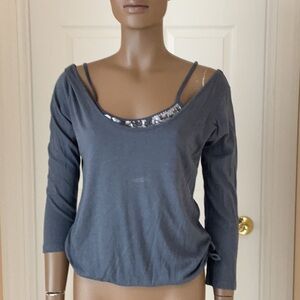 The Limited Silver Embellished Sleeveless Camisole